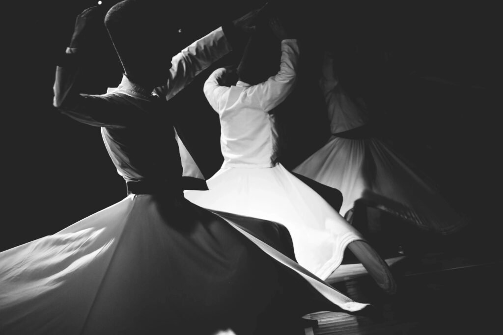 Abstract image of a dance performance