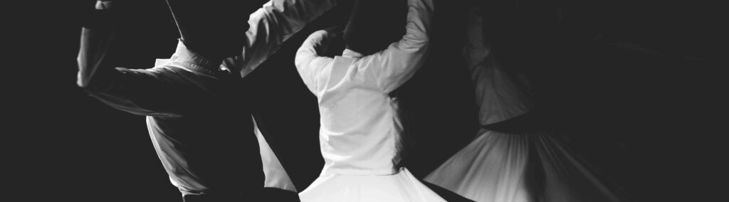 Abstract image of a dance performance