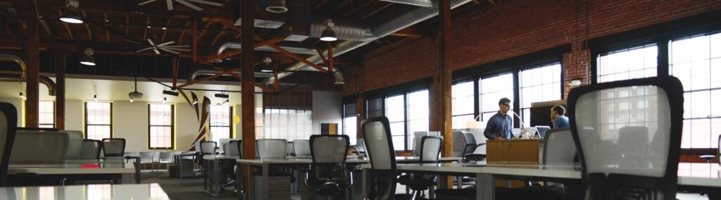 The office of a sales team