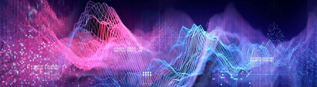 Abstract representation of agentic AI neural network